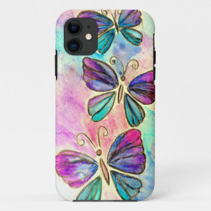 Vliegende vlinders iPhone Case