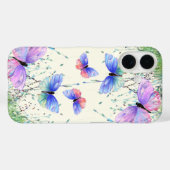 Vliegende vlinders iPhone Case (Achterkant (horizontaal))