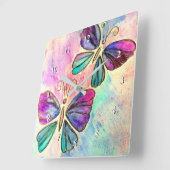 Vliegende Vlinders Klokken - Waterverf (Hoek)