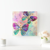 Vliegende Vlinders Klokken - Waterverf (Huis)