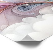 Vliegende vlinders kunst aan de muur poster (Hoek)