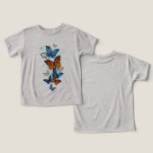 Vliegende Vlinders Morpho en Monarch (Ontwerp Voorkant & Achterkant)