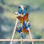 Vliegende Vlinders Morpho en Monarch Acryl Bord (Neutraal)