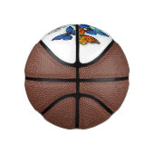 Vliegende Vlinders Morpho en Monarch Basketbal (Rechts)