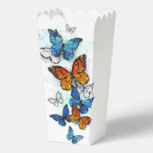 Vliegende Vlinders Morpho en Monarch Bedankdoosjes (Voorkant)