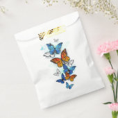 Vliegende Vlinders Morpho en Monarch Bedankzakje (Gezegeld)