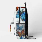 Vliegende Vlinders Morpho en Monarch Bedrukte Rugzak (Rechts)