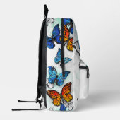 Vliegende Vlinders Morpho en Monarch Bedrukte Rugzak (Links)