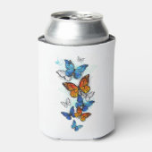 Vliegende Vlinders Morpho en Monarch Blikjeskoeler (Blikje Voorkant)