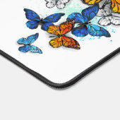 Vliegende Vlinders Morpho en Monarch Bureaumat (Hoek)