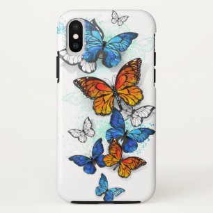 Vliegende Vlinders Morpho en Monarch Case-Mate iPhone Case