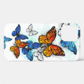 Vliegende Vlinders Morpho en Monarch Case-Mate iPhone Case (Achterkant (horizontaal))