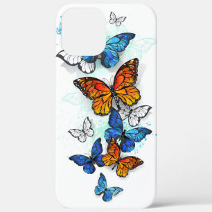 Vliegende Vlinders Morpho en Monarch Case-Mate iPhone Case