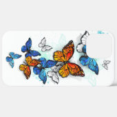 Vliegende Vlinders Morpho en Monarch Case-Mate iPhone Case (Achterkant (horizontaal))