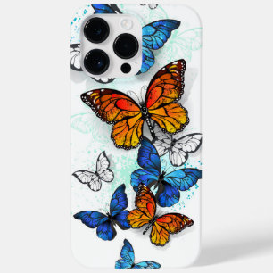 Vliegende Vlinders Morpho en Monarch Case-Mate iPhone 14 Pro Max Hoesje