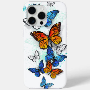 Vliegende Vlinders Morpho en Monarch iPhone 15 Pro Max Hoesje