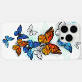 Vliegende Vlinders Morpho en Monarch Case-Mate iPhone Case (Achterkant (horizontaal))