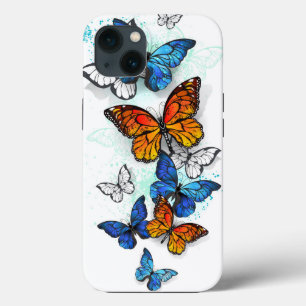 Vliegende Vlinders Morpho en Monarch Case-Mate iPhone Case