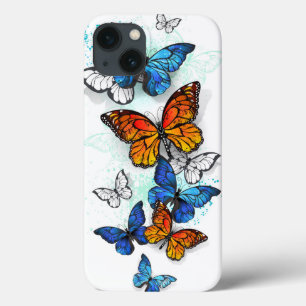 Vliegende Vlinders Morpho en Monarch Case-Mate iPhone Case