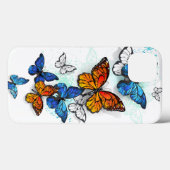 Vliegende Vlinders Morpho en Monarch Case-Mate iPhone Case (Achterkant (horizontaal))