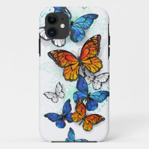 Vliegende Vlinders Morpho en Monarch Case-Mate iPhone Case