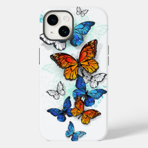 Vliegende Vlinders Morpho en Monarch Case-Mate iPhone 14 Hoesje