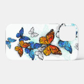 Vliegende Vlinders Morpho en Monarch Case-Mate iPhone Case (Achterkant (horizontaal))