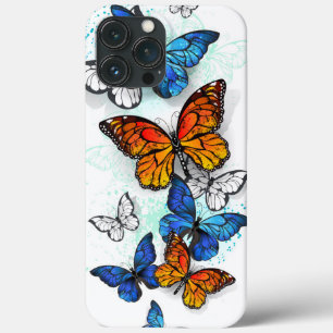 Vliegende Vlinders Morpho en Monarch Case-Mate iPhone Case