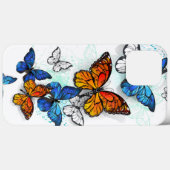 Vliegende Vlinders Morpho en Monarch Case-Mate iPhone Case (Achterkant (horizontaal))