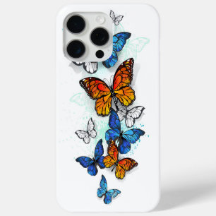 Vliegende Vlinders Morpho en Monarch iPhone 15 Pro Max Hoesje
