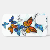 Vliegende Vlinders Morpho en Monarch Case-Mate iPhone Case (Achterkant (horizontaal))