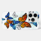 Vliegende Vlinders Morpho en Monarch Case-Mate iPhone Case (Achterkant (horizontaal))