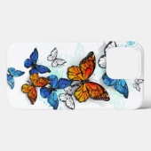 Vliegende Vlinders Morpho en Monarch Case-Mate iPhone Case (Achterkant (horizontaal))