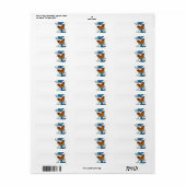 Vliegende Vlinders Morpho en Monarch Etiket (Full Sheet)