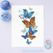 Vliegende Vlinders Morpho en Monarch Flyer (Enkel)