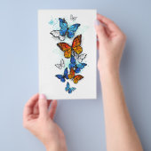Vliegende Vlinders Morpho en Monarch Flyer (Hand)