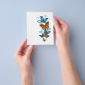 Vliegende Vlinders Morpho en Monarch Flyer (Hand)
