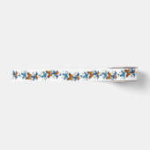 Vliegende Vlinders Morpho en Monarch Grosgrain Lint (Voorkant)