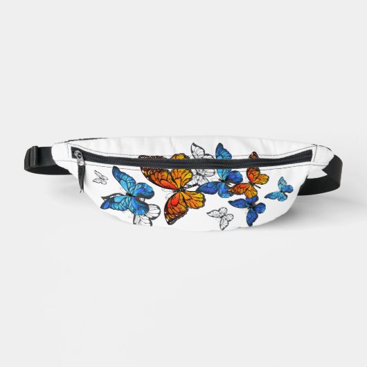 Vliegende Vlinders Morpho en Monarch Heuptasje (Voorkant)