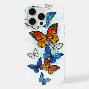 Vliegende Vlinders Morpho en Monarch iPhone 15 Pro Max Case