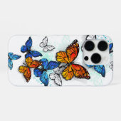 Vliegende Vlinders Morpho en Monarch iPhone Hoesje (Achterkant horizontaal)