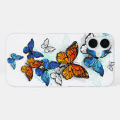 Vliegende Vlinders Morpho en Monarch iPhone Hoesje (Achterkant horizontaal)