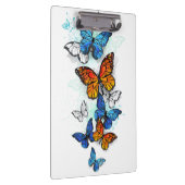 Vliegende Vlinders Morpho en Monarch Klembord (Rechts)