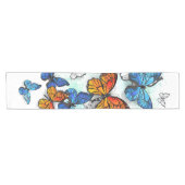 Vliegende Vlinders Morpho en Monarch Korte Tafelloper (Horizontaal)