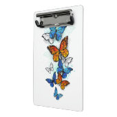 Vliegende Vlinders Morpho en Monarch Mini Klembord (Angled2)