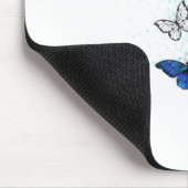 Vliegende vlinders Morpho en Monarch Muismat (Hoek)