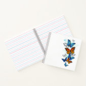 Vliegende Vlinders Morpho en Monarch Notitieboek (Binnen)