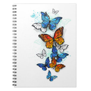 Vliegende Vlinders Morpho en Monarch Notitieboek