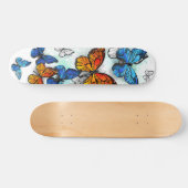 Vliegende Vlinders Morpho en Monarch Persoonlijk Skateboard (Horizontaal)