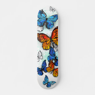 Vliegende Vlinders Morpho en Monarch Persoonlijk Skateboard